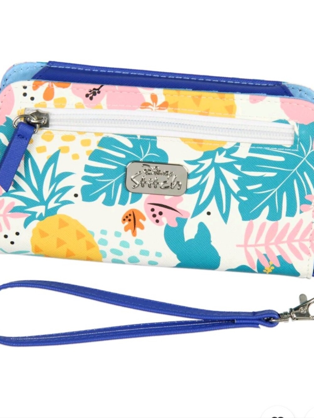 Disney Lilo & Stitch Tropical Zip Wallet - Teal, Yellow, Pink